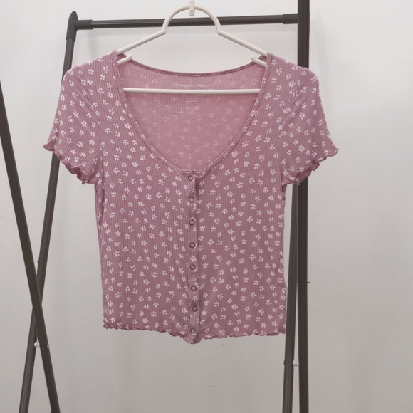 floral AEO cropped tee - Picture 1 of 3